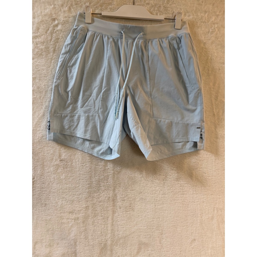 Lululemon License to Train LTT Shorts Mens Large Blue 7" Inseam Gym Workout